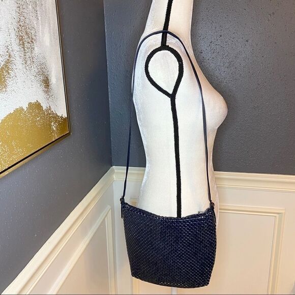 Whiting and Davis cross body alumesh purse - Picture 2 of 9